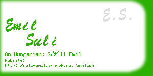 emil suli business card